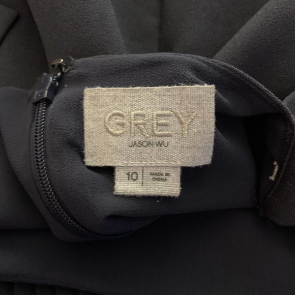 JASON WU Grey Pleated Mini Shift Dress‎ - Picture 14 of 16